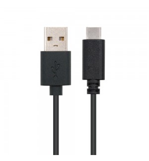 Cabo USB-A 2.0 Macho para USB-C Macho 1m