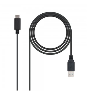 Cabo USB-A 3.1 Macho para USB-C Macho 1m