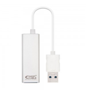 Adaptador USB 3.0 para Ethernet Gigabit Prata