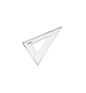 Esquadro Plastico Cristal SmartD 60 - 20cm - 1un