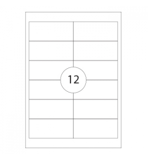 Etiquetas 97x423 100 Folhas A4 1200un 