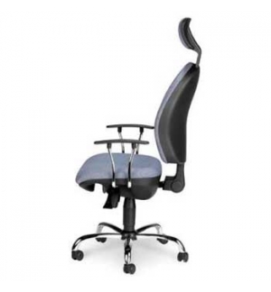 Cadeira Operativa Hera Sincron Base Preta c/Apoio Cabeca 