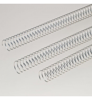 Argolas Espiral Metalicas Passo 51 42mm Cx 25 Prata 