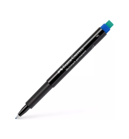 Marcador Permanente Fino Azul 0,7mm Faber-Castell 1un