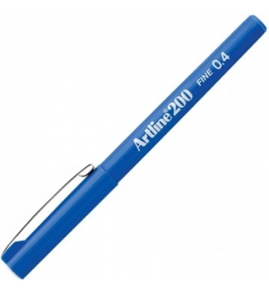 Marcador Fino Azul 0,4mm Artline 200 12un