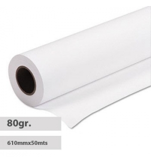Papel Plotter 80gr 610mmx50mts Evolution Draft Pack 4 Rolos 