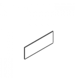 Divisoria Frontal em Melamina p/ linha MEDUSA na cor Faia 