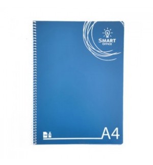Caderno Espiral A4 Quadriculado PP Smart Office 1un