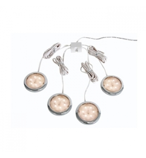 Sistema LED p/ decoracao 4 x 72W branco quente 2700K 