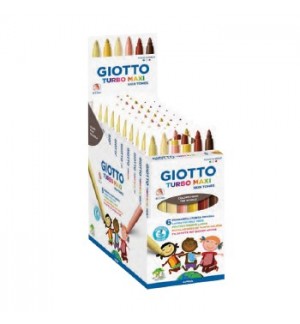 Marcador Feltro Giotto Turbo Maxi Skin Tones 6 cores