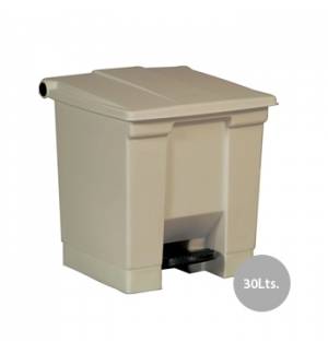 Contentor c/Pedal 30 Litros Bege 