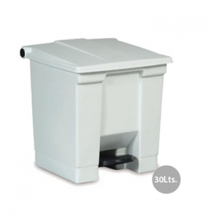 Contentor c/Pedal 30 Litros Branco 