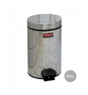 Papeleira Metal Aco Inox c/ Pedal 5 Litros 