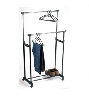 Expositor de cabides com rodas 80 x 42 x 160 cm