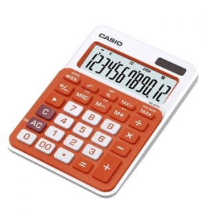 Calculadora de Secretaria Casio MS20NC Laranja 12 Digitos 