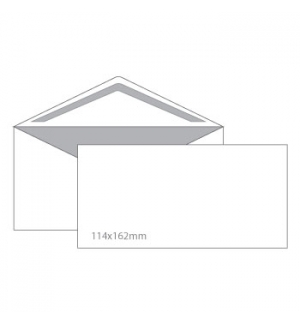 Envelope Branco 114x162m Pala Bico Cx 500un 