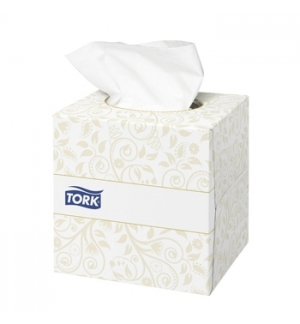 Lencos Papel Facial TORK F1 Folha Dupla 20x21cm 100un 