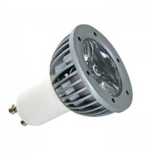 Lampada LED alta qualidade 1W branco frio (6400K) 220V GU10 