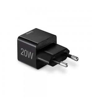 Carregador USB-C PD/QC 20W Rápido Mini-charger Preto