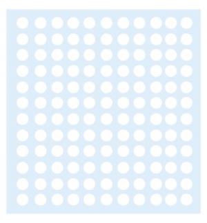 Etiquetas Redondas 10mm Branco Markin 1200un 