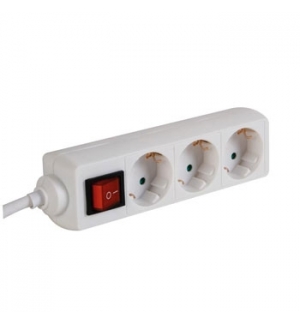 Bloco c/3 TomadasInterruptor e Cabo 3mts 