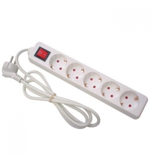 Bloco c/5 TomadasInterruptor e Cabo 15mts 