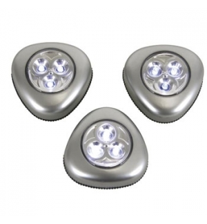Lampadas Led Suporte Adesivo Pack 3un 
