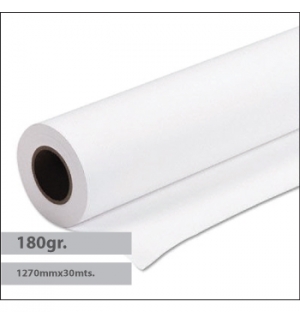 Papel Plotter Revestido Premium 180gr 1270mmx30mts - 1 Rolo 