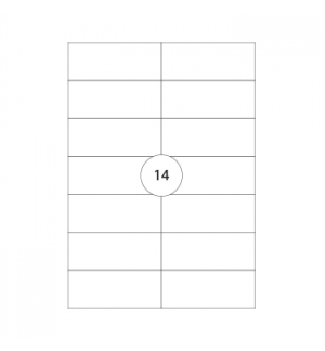 Etiquetas 105x424 100 Folhas 1400un 