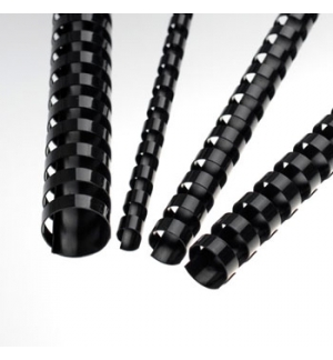Argolas Pvc Encadernar 51mm 500 Fls Cx50un Preto Ovais 