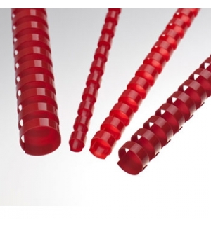 Argolas Pvc Encadernar 16mm 130 Folhas Cx100un Vermelho 