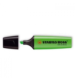 Marcador Fluorescente Stabilo Boss Verde 70/33 Cx 10un 