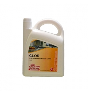 Detergente Desinfetante Clorado p/Pavimentos GLOW 5 Litros