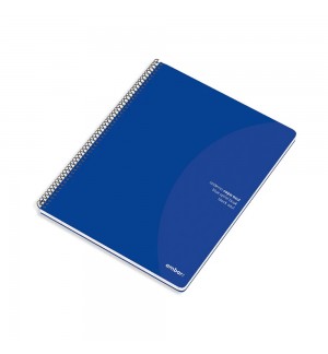 Caderno Espiral A4 Liso Ambar Azul 80Fls 1un