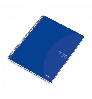 Caderno Espiral A4 Quadriculado Ambar Azul 80Fls 1un