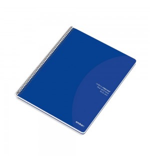 Caderno Espiral A5 Liso 70g Ambar Azul 80Fls
