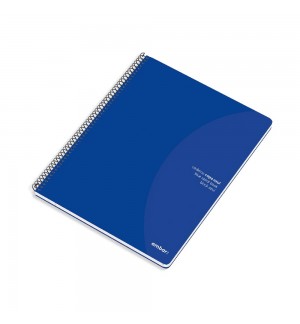 Caderno Espiral A5 Pautado 70g Ambar Azul 80Fls