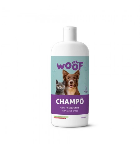 Champô para Cães e Gatos Uso Frequente WOOF 500ml