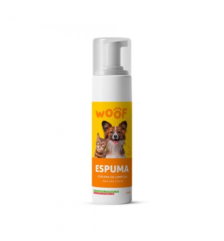 Espuma de Limpeza para Cães e Gatos WOOF 150ml