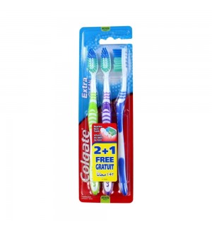 Escova de Dentes COLGATE Extra Clean 2+1un