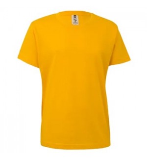 T-Shirt Criança Algodão 155g Amarelo Tamanho 7/8