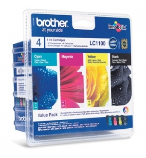 Pack Tinteiros Brother LC1100VALBP 4 Cores