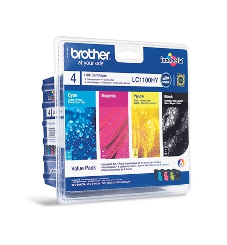 Pack Tinteiros Brother LC1100HYVALBP 4 Cores