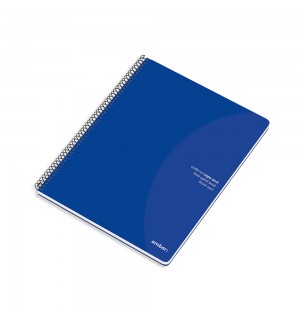 Caderno Espiral A5 Quadriculado 70g Ambar Azul 80Fls