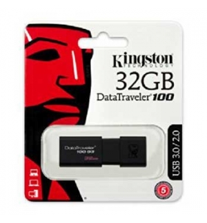 Pen Drive 32GB DataTraveler 100 G3 USB 3.0 Preto