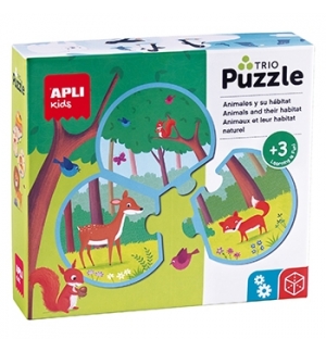 Puzzle Trio Animais  24 Peças