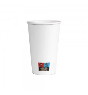 Copos Papel 355ml 12oz Branco 50un