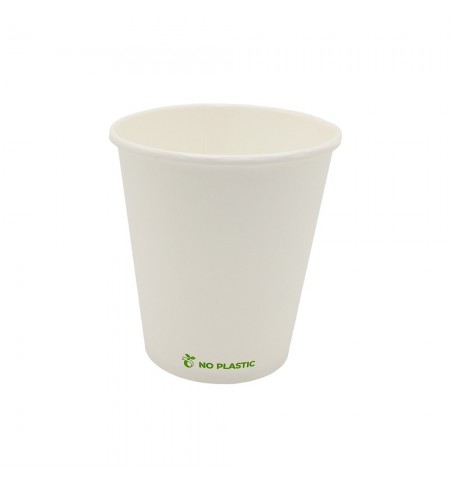 Copos Papel 210ml 7oz Plastic Free Branco 50un