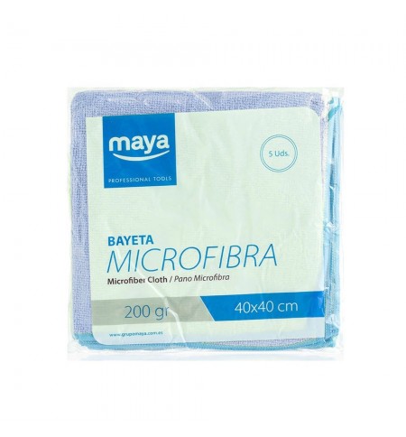 Pano Microfibra Terry 40x40cm Azul Pack 5un