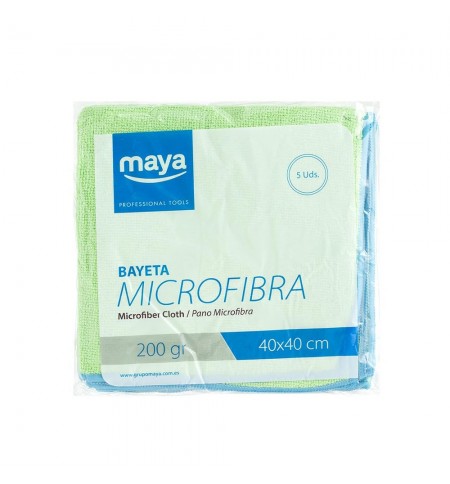 Pano Microfibra Terry 40x40cm Verde Pack 5un